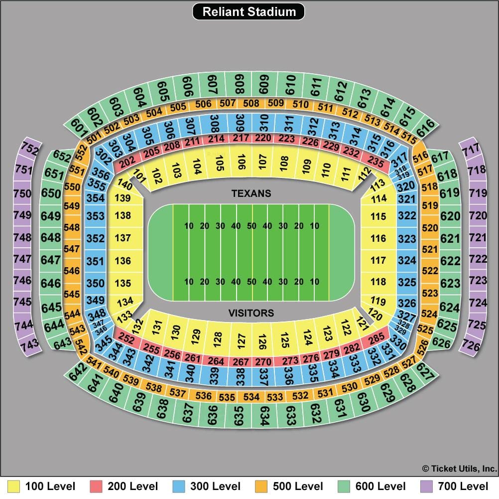 Houston Texans 좌석 배치도