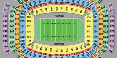 Houston Texans 좌석 배치도