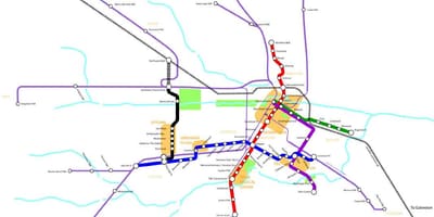 Metro rail 휴스턴 지도